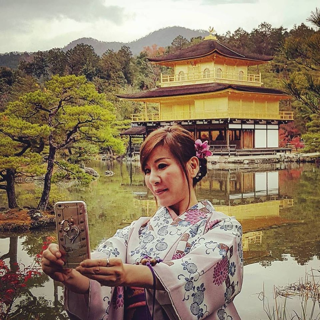 .
Because everyone deserves a selfie in front of Kinkaku-ji.
.
And yes, Kinkaku-ji, the 'Golden Pavilion' is a Zen temple whose top two floors are completely covered in gold leaf. So get your sunglasses ready, this is one hell of a dazzling temple! 
.
It is a ‘Historic Monument of Ancient Kyoto’ World Heritage Site and has become an icon of Japanese architecture. And it is absolutely a sight to behold.
.
Behold it with us on our 'Autumn in Japan' tour departing on 19 November 2022. We have one room available, so get in touch.
.
Link Via Bio..
.
.
#maijourneys #autumninjapan #kyoto #kyototemple #womenonlytravel #womenonlytours #womentravel #japan #japantravel #luxuryjapan #japan2022